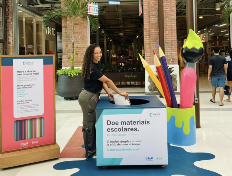 ALLOS arrecada materiais escolares e livros literários