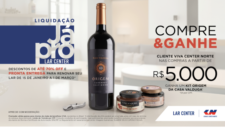 Lar Center lança campanha “Já Pro Lar Center”
