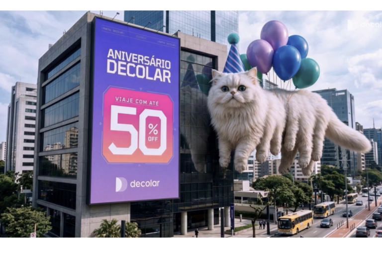 Decolar celebra aniversário e campanha com FOOH e IA