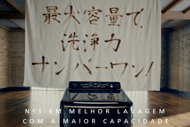 Panasonic usa shoyu como tinta em “The Art of Washing” 