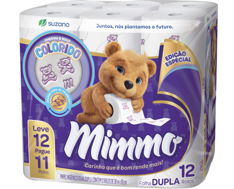 Mimmo lança papel higiênico com desenhos coloridos no Brasil
