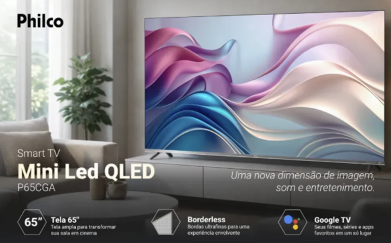 Philco lança modelo de 65” com tecnologia Mini LED QLED