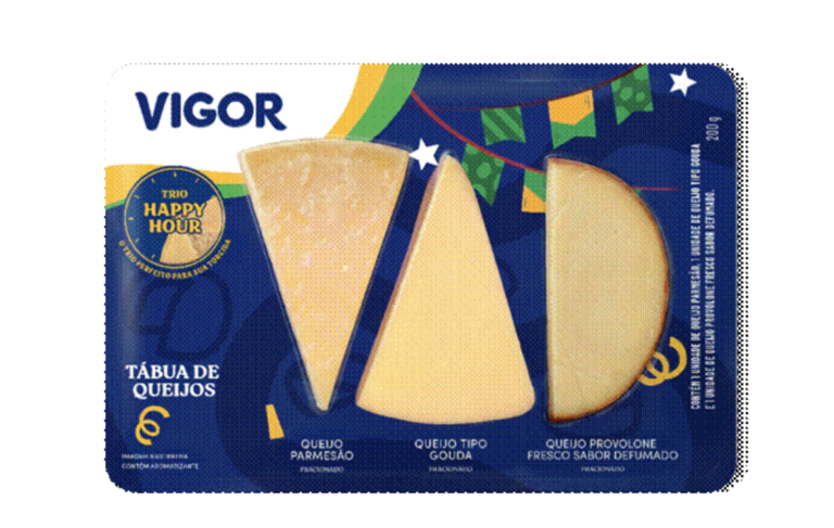 Vigor anuncia o Trio Happy Hour de Queijos
