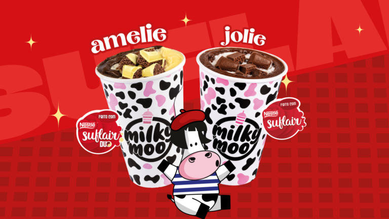 Milky Moo lança sabores Amelie e Jolie em collab com Nestlé