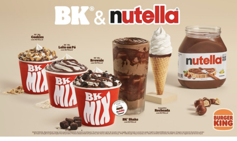Burger King amplia parceria com Nutella