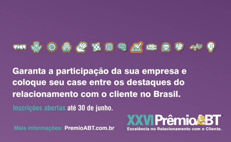 Inscrições do XXVI PrêmioABT se encerrarão em breve