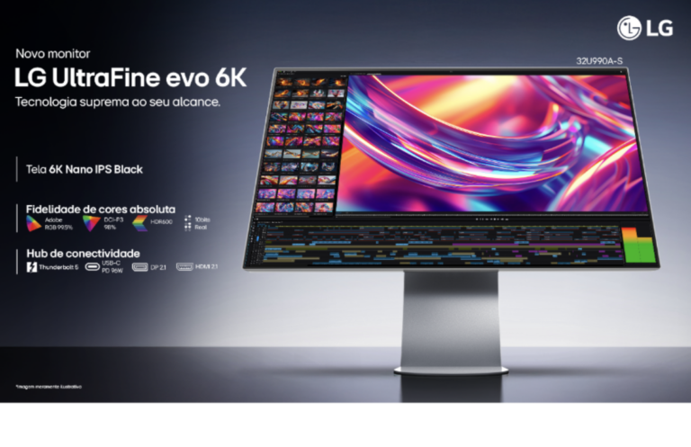 LG amplia portfólio com monitor 6K 32U990A-S