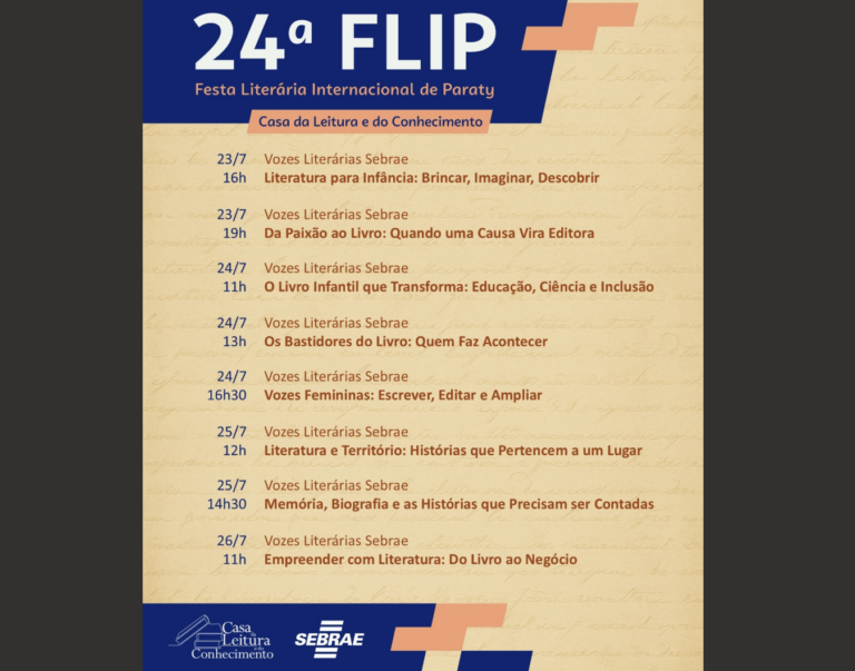 Sebrae Rio chega à 24ª edição da FLIP