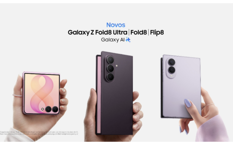 Samsung lança Galaxy Z Fold8 Ultra, Fold8 e Flip8
