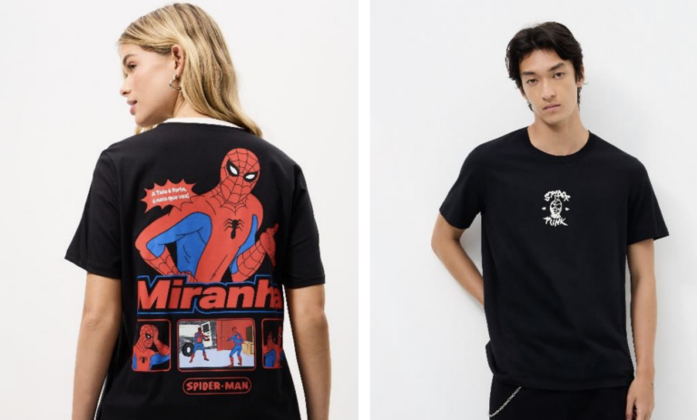Renner traz peças inspiradas no Homem-Aranha