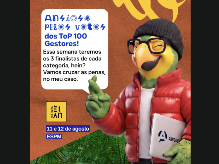 A votação dos Top 100 Gestores está rolando!