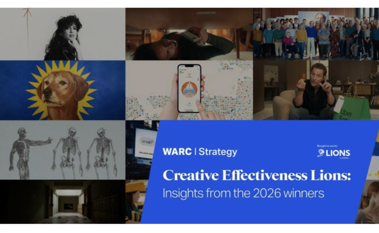 WARC revela insights de Cannes Creative Effectiveness Lions