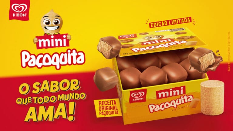 Paçoquita e Kibon retomam parceria com Mini Paçoquita