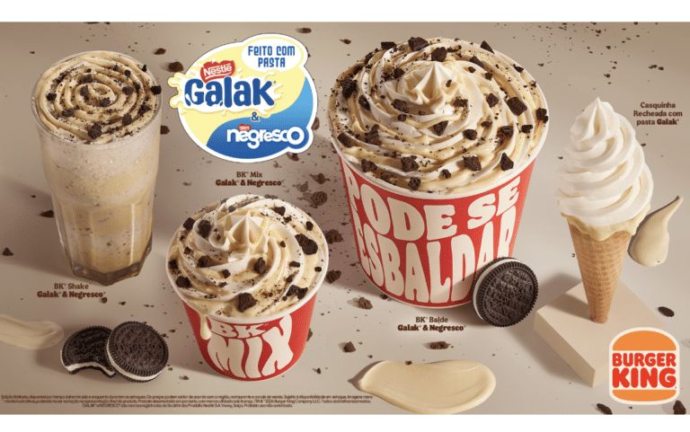 Burger King apresenta linha em parceria com Nestlé
