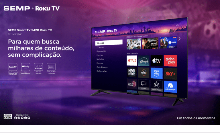 TCL SEMP lança linhas de Smart TV S42R e S62R