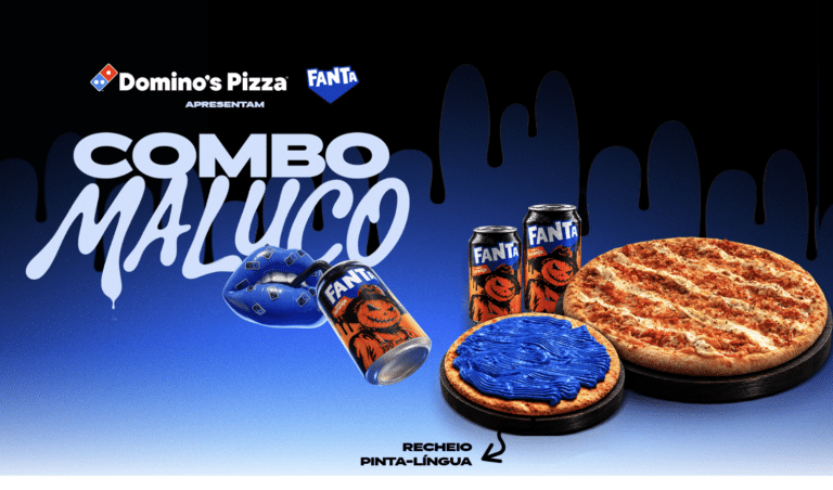 Domino’s lança pizza inédita que pinta a língua de azul