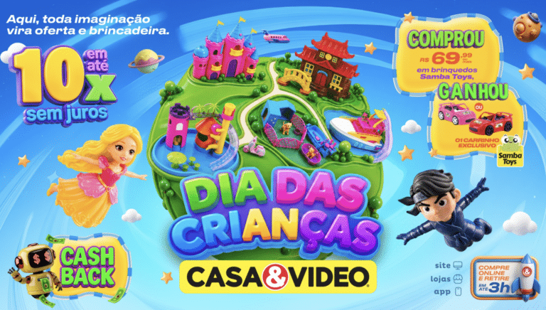 CASA&VIDEO celebra Dia das Crianças em campanha da NextJor