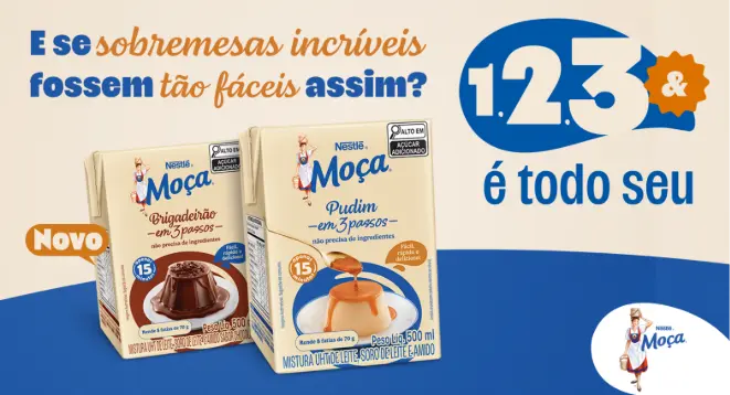 Nestlé Moça lança linha de produtos para sobremesas