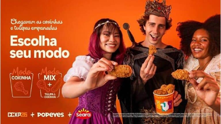 Popeyes e CCXP lançam Coxinha e Tulipa com frango Seara