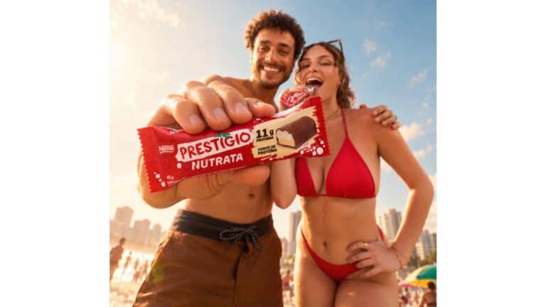 Prestígio Nutrata destaca a mistura de chocolate, coco ralado e proteína