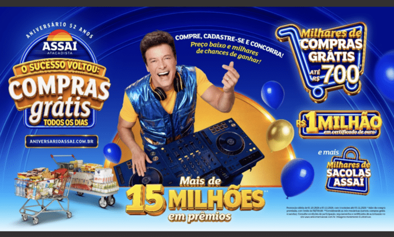 Assaí lança “O sucesso voltou. Compras grátis todo dia”