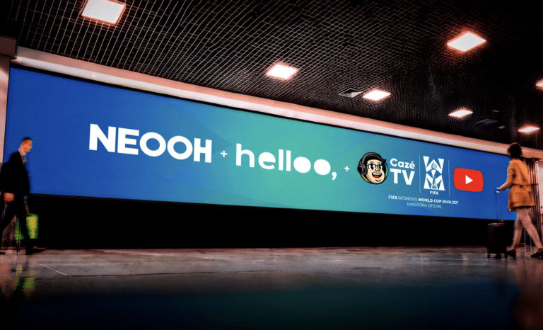 CazéTV, NEOOH e helloo trazem Copa pro Outdoor