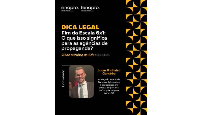Sinapro/Fenapro debate impacto do fim da escala 6×1 nas agências