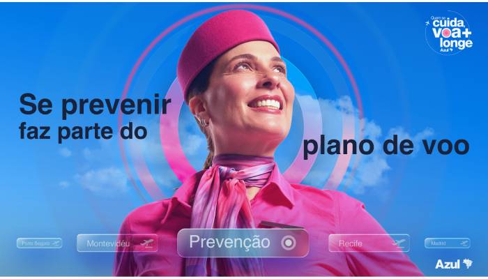 W3haus coloca prevenção no “plano de voo” da Azul em nova campanha