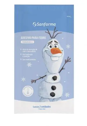 Sanfarma lança adesivo para febre com Olaf, de Frozen